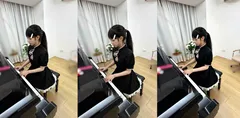 海角社区 意淫自己妹妹 音乐室内打情骂俏 把妹妹强行按在钢琴凳子上使劲摩擦 最后没忍住内射了