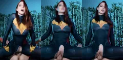 推特网黄Mollyredwolf 极品大奶女Coser蝙蝠女出装 紧致皮衣足交榨精 肥臀后入诱惑无限